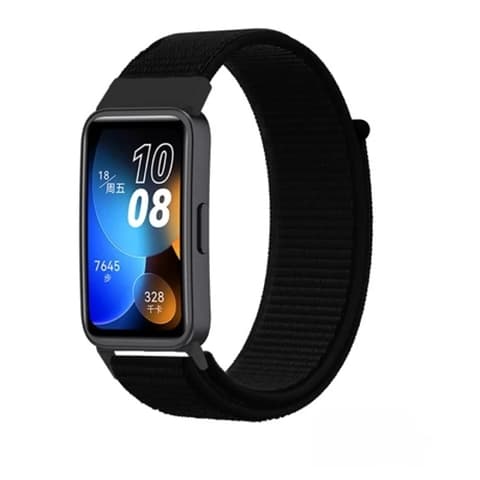 MYBANDZ Čičak tkivo sat remen Huawei Band 8 crno
