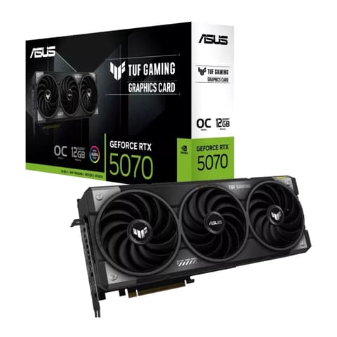 ASUS TUF-RTX5070-O12G-GAMING TUF Gaming OC GeForce RTX 5070 12GB GDDR7 DLSS4