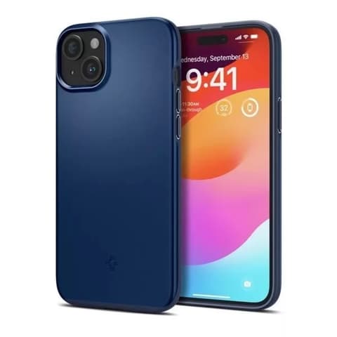 SPIGEN Thin Fit stražnje korice iPhone 15 tamno plavo