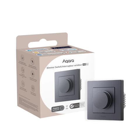 AQARA AQA-KAP-H2DIM-G H2 Dimmer fényerőszabályzós Zigbee + Thread pametan villanykapcsoló sivo
