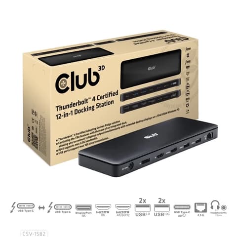 CLUB3D CSV-1582 12-in-1 Docking Station