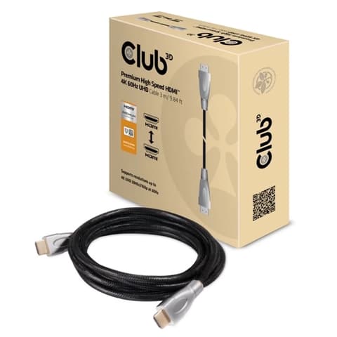 CLUB3D HDMI 2.0 Conector Negru 3m CAC-1310
