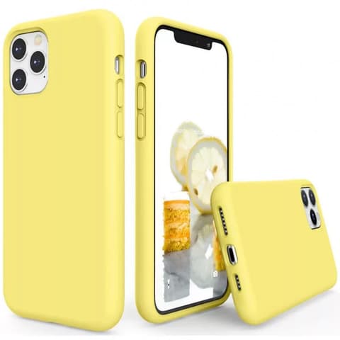 WOOZE Liquid Silica Gel silikon case Xiaomi 14T žuto