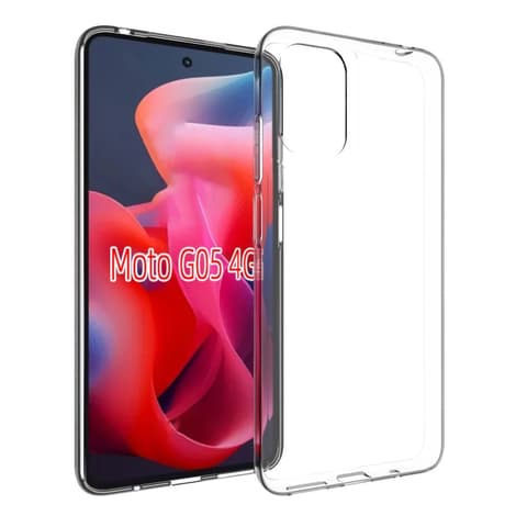 CELLECT Silizium Rückblatt Motorola Moto G05 transparent