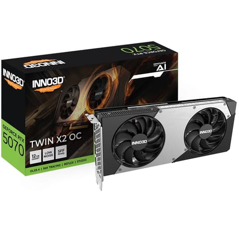 INNO3D N50702-12D7X-195064N TWIN X2 OC GeForce RTX 5070 12GB GDDR7 DLSS4