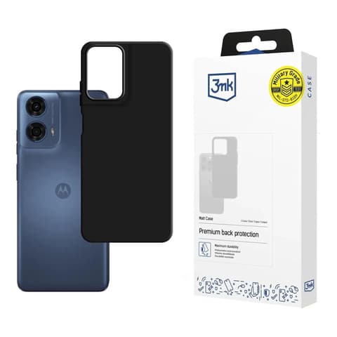 3MK Matt Case Pro Schutzhülle-Rückseite Motorola Moto G24 Power schwarz