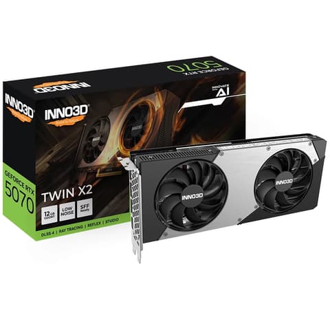 INNO3D N50702-12D7-195064N TWIN X2 GeForce RTX 5070 12GB GDDR7 DLSS4