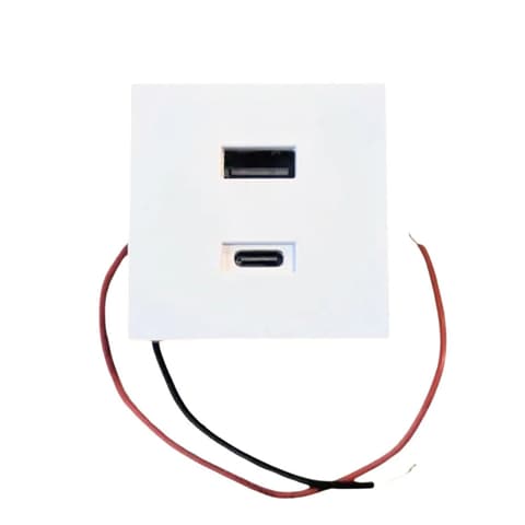 SHELLY ALL-KIE-WDSTDUSB-W USB-A + USB-C Ladegerät zusätzlich modul az desktop Halter Weiß