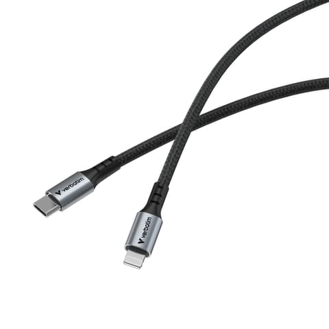 VERBATIM USB 2.0 Type C Lightning Încărcător/date Negru 1.2m 31844