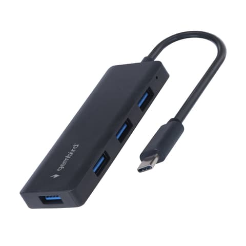 GEMBIRD 4-port USB 3.1 (Gen 1) Type-C hub v2 fekete