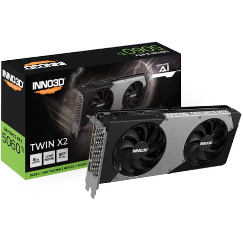 INNO3D N506T2-08D7-193075N TWIN X2 GeForce RTX 5060 Ti 8GB GDDR7 DLSS4