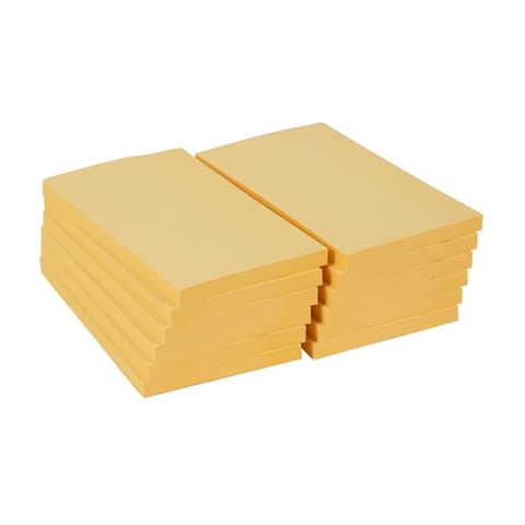 OFFICE DEPOT Öntapadós jegyzettömb extra 76x127 mm narancssárga 12 db