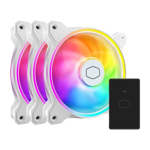COOLERMASTER MasterFan MF120 Halo2 3 komadni set kontrolor bijela