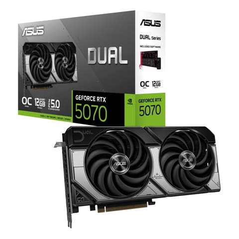 ASUS DUAL-RTX5070-O12G Dual OC GeForce RTX 5070 12GB GDDR7 DLSS4