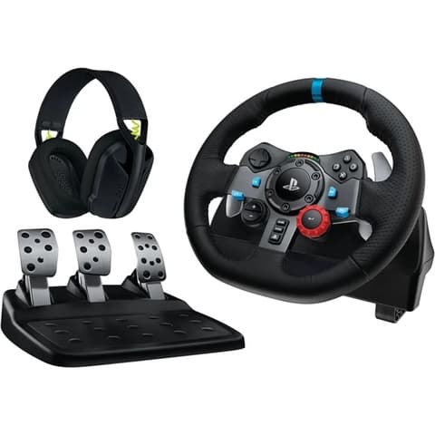 LOGITECH G29 Driving Force Racing Wheel + G435 headset fekete