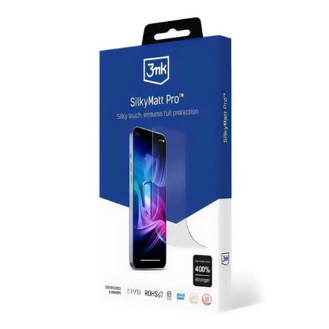 3MK iPhone 14 Plus 3MK SILKYMATT PRO képernyővédő fólia matt tokbarát + applikáló folyadék ÁTLÁTSZÓ