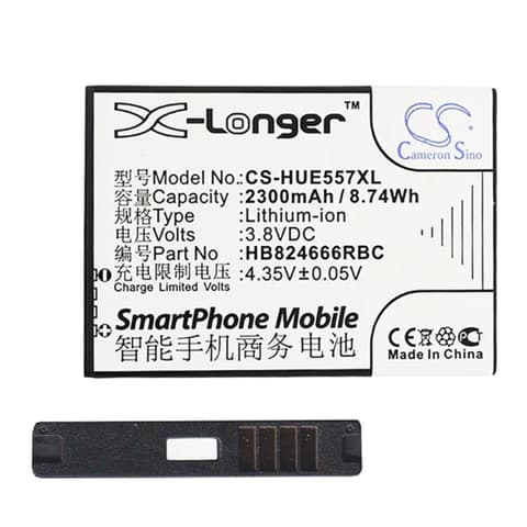 CAMERON SINO Li-Ion akku (3.8V/2300mAh Huawei HB824666RBC kompatibilis) FEKETE