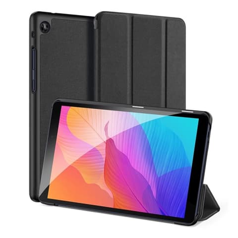 DUX DUCIS Huawei MatePad T8 WIFI DUX DUCIS DOMO case standing Skin effect active FLIP textil pattern FEKETE