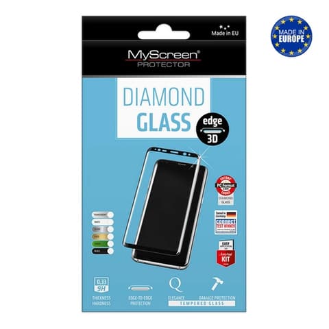 MYSCREEN iPhone 11 Pro MYSCREEN DIAMOND GLASS EDGE Bildschirmschoner Glas 3D 9H FEKETE