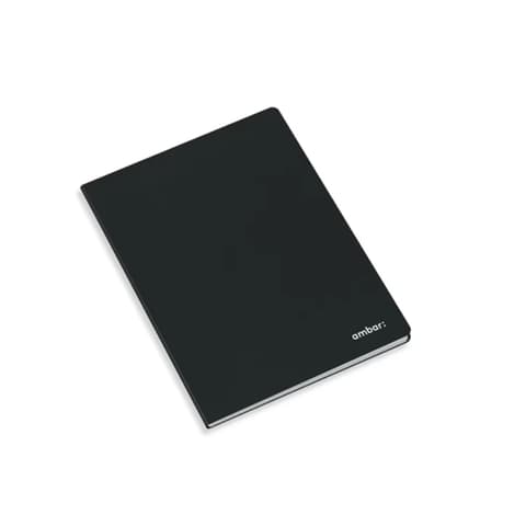 AMBAR Classic Knjižica klamerica A4 kockasti 80 lap crno