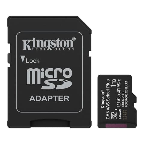 KINGSTON Canvas Select Plus 1000GB MicroSDXC 30 MB/s SDCS3/1TB