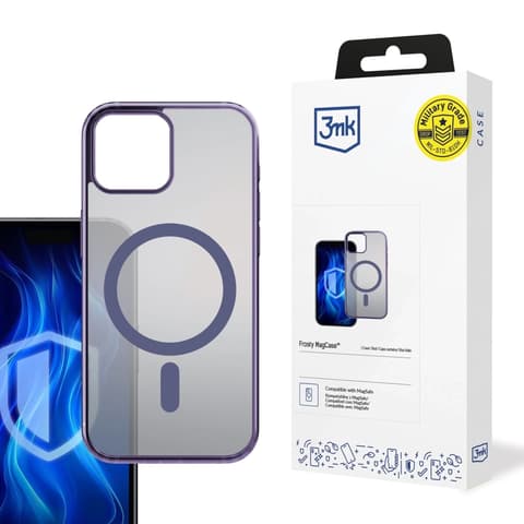 3MK Frosty MagCase tok Apple iPhone 13 füstös-lila