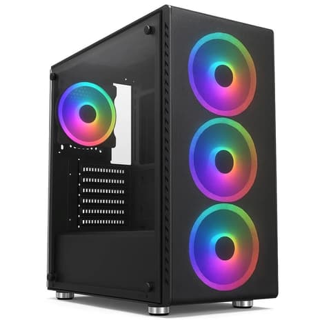 1STCOOL RAINBOW 4 fekete + 4 db RGB ventilátor