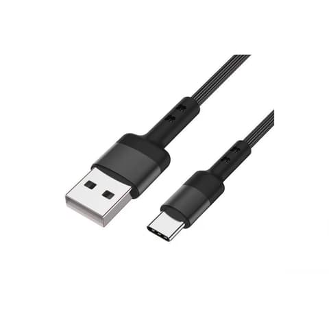 CARUBA USB 2.0 Type C transformator Crno 1m 8718485022234