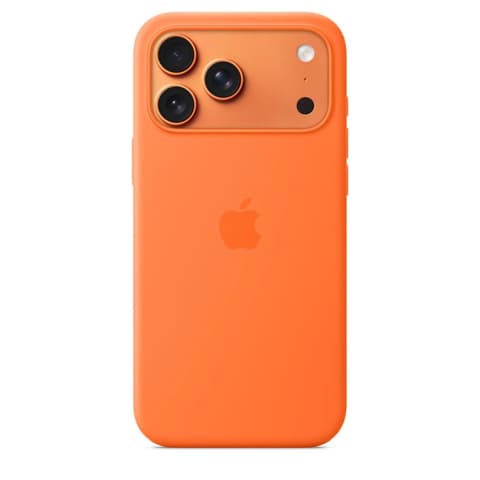 APPLE MagSafe rögzítésű silikon case iPhone 17 Pro Max / iPhone 18 Pro Max narandžasto