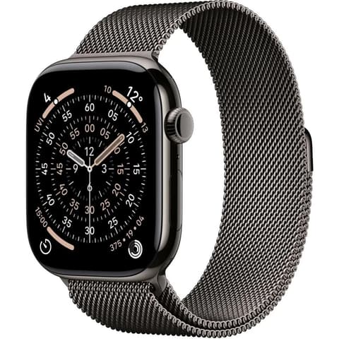 APPLE Watch Series 11 GPS + Cellular 46mm palaszürke titán tok palaszürke milánói szíj S/M
