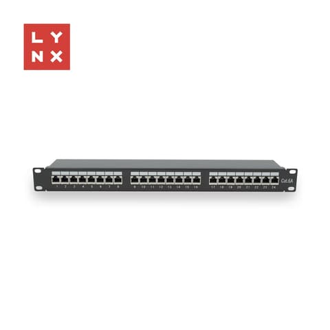 LYNX LX-24-FTP6A-BK Patchpanel