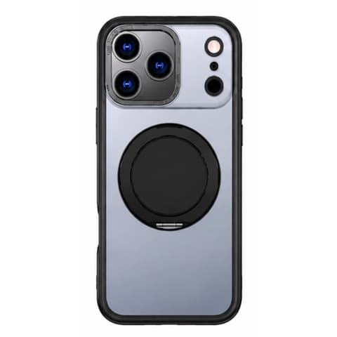CELLECT 360 grade rotabil karikagyűrűs toc iPhone 17 Pro / iPhone 18 Pro negru-transparent