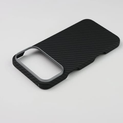 CELLECT Aramid magnetic carbon cu modele toc Apple iPhone 17 Pro / iPhone 18 Pro negru