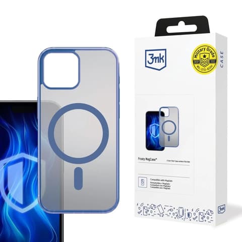 3MK Frosty MagCase tok Apple iPhone 13 füstös-kék