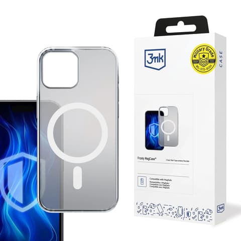 3MK Frosty MagCase tok Apple iPhone 13 füstös-fehér