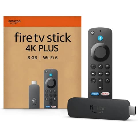 AMAZON Fire TV Stick 4K Plus Alexa hangvezérléses távirányítóval