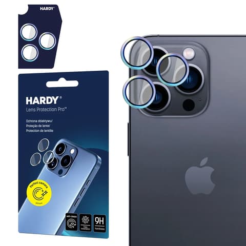 3MK Hardy Lens Protection Pro Kamera lencsevédő iPhone 15 Pro szivárvány