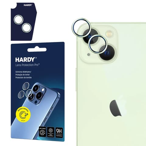 3MK Hardy Lens Protection Pro Kamera zaštitnik objektiva iPhone 15/15 Plus zeleno