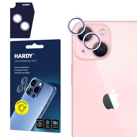 3MK Hardy Lens Protection Pro Kamera zaštitnik objektiva iPhone 15/15 Plus roze
