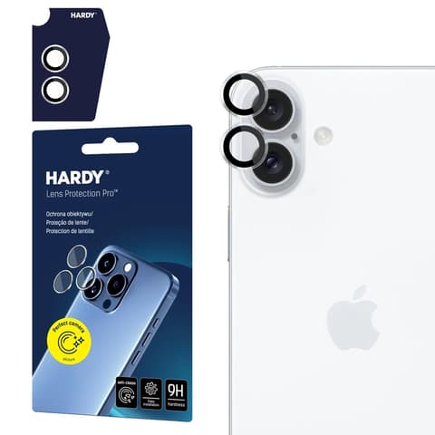 3MK Hardy Lens Protection Pro Kamera lencsevédő iPhone 16/16 Plus átlátszó