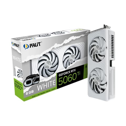 PALIT NE7506TU19P1-GB2062M White OC GeForce RTX 5060 Ti 8GB GDDR7 DLSS4