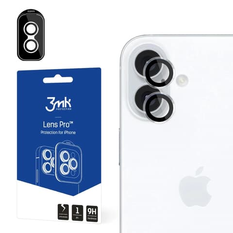 3MK Lens Pro Kamera lencsevédő iPhone 16/16 Plus átlátszó