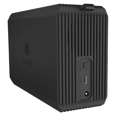 ICY BOX IB-RD3720-CU3 2x 2.5/3.5 SATA HDD/SSD külső ház USB 3 A-C fekete