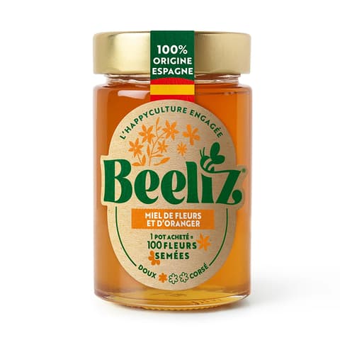BEELIZ Orange and virágméz 250g