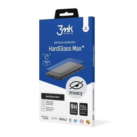 3MK HardGlass Max Privacy edzett üveg védőfólia Apple iPhone 12 Pro Max