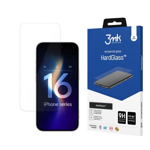 3MK HardGlass edzett üveg védőfólia Apple iPhone 16 Plus-hoz