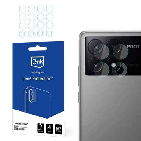3MK Lens Protection kamera védőüveg Poco X6 Pro 5G-hez