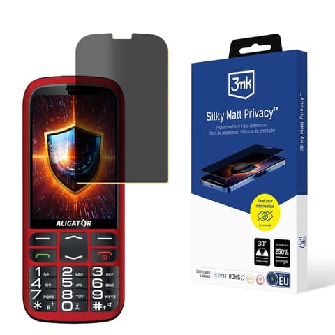 3MK Silky Matt Privacy védőfólia Aligator A830 Senior