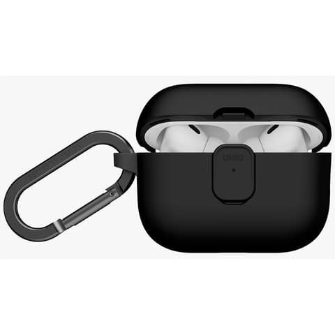 UNIQ Clyde Apple AirPods Pro 3 tok karabinerrel fekete-szürke