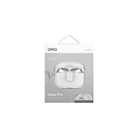 UNIQ Glase Pro Apple AirPods Pro 2 tok karabinerrel átlátszó